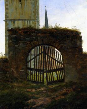 Caspar David Friedrich : The Cemetery Gate